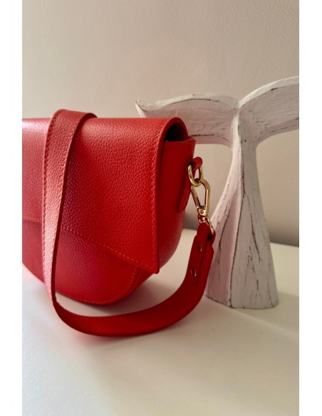 Bolso piel coral