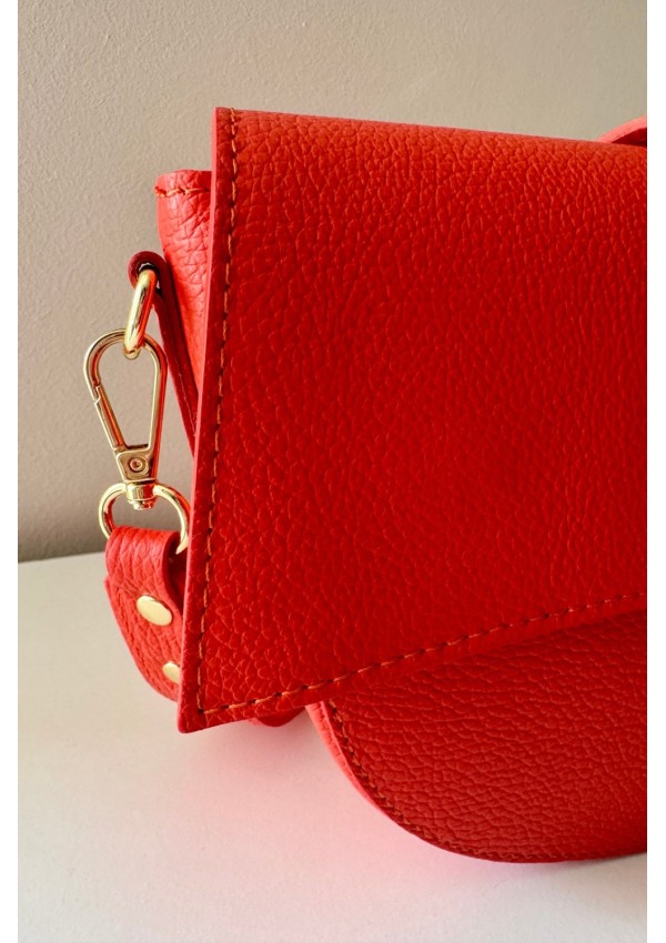Bolso piel coral