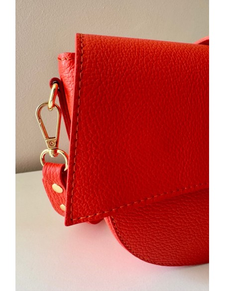 Bolso piel coral
