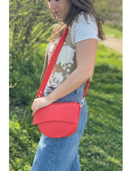 Bolso piel coral