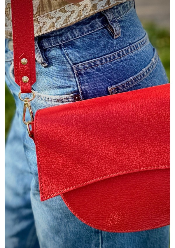 Bolso piel coral