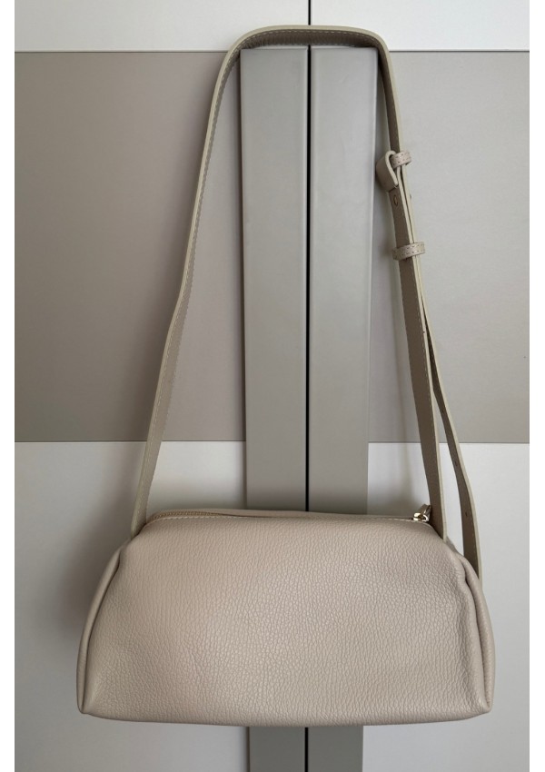 Bolso piel blanco roto