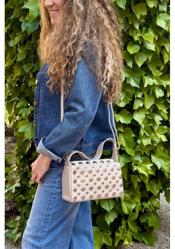 Bolso TACHAS beige
