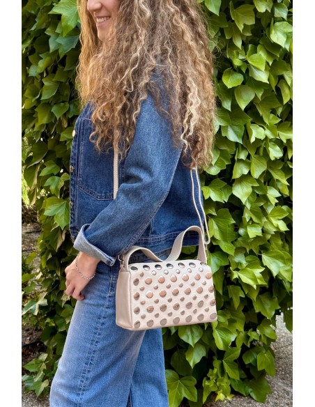 Bolso TACHAS beige