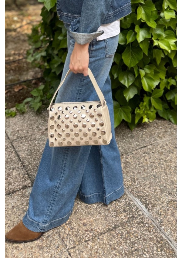 Bolso TACHAS beige