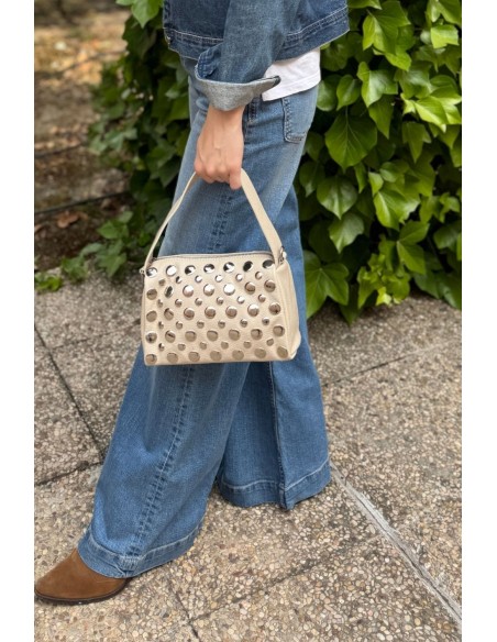 Bolso TACHAS beige