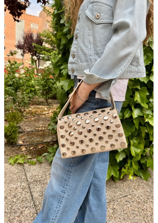 Bolso TACHAS beige