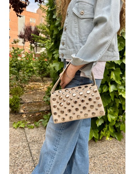Bolso TACHAS beige