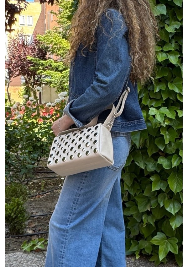 Bolso TACHAS beige