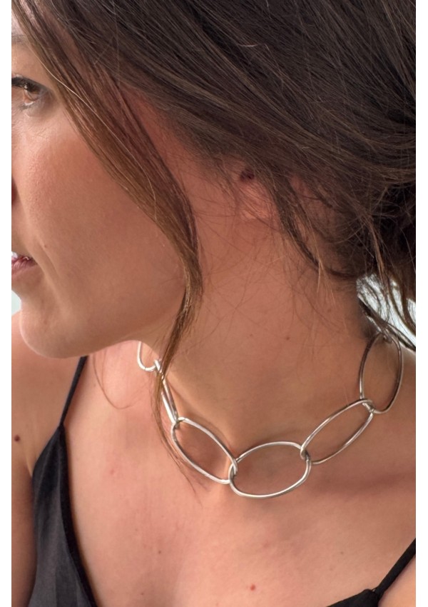 Gargantilla OVAL plata