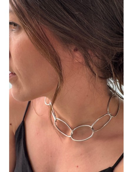 Gargantilla OVAL plata