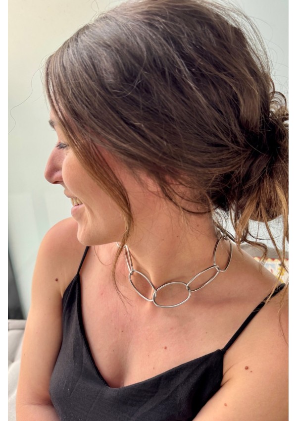 Gargantilla OVAL plata