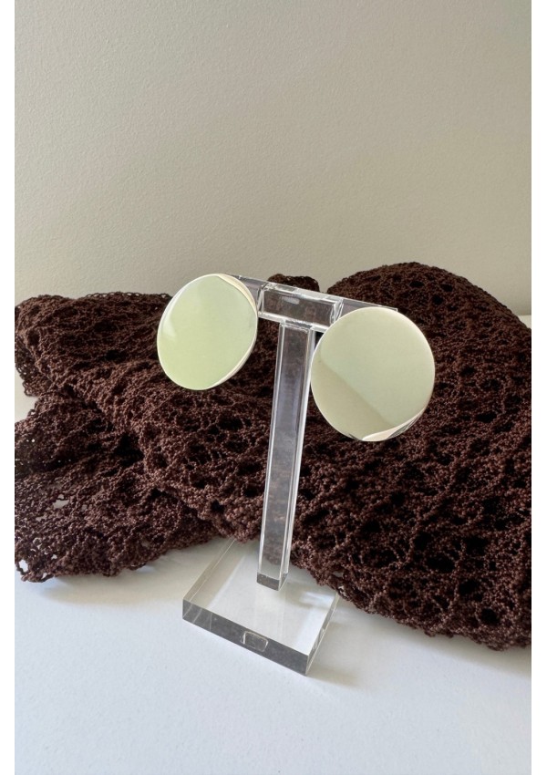 Pendientes Acero plateado