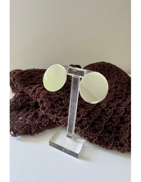 Pendientes Acero plateado