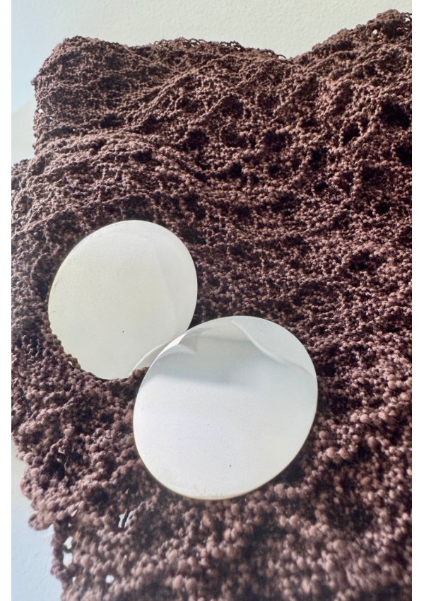 Pendientes Acero plateado