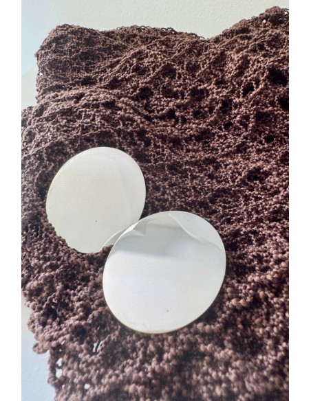 Pendientes Acero plateado