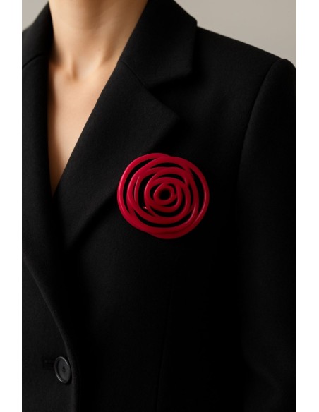 Broche Rosa Roja