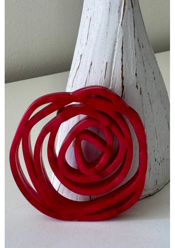 Broche Rosa Roja