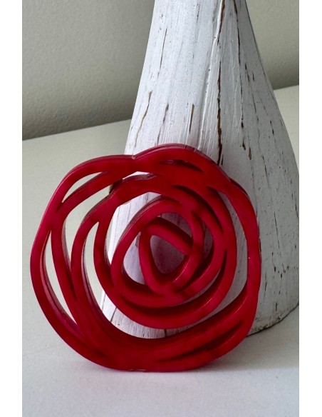 Broche Rosa Roja
