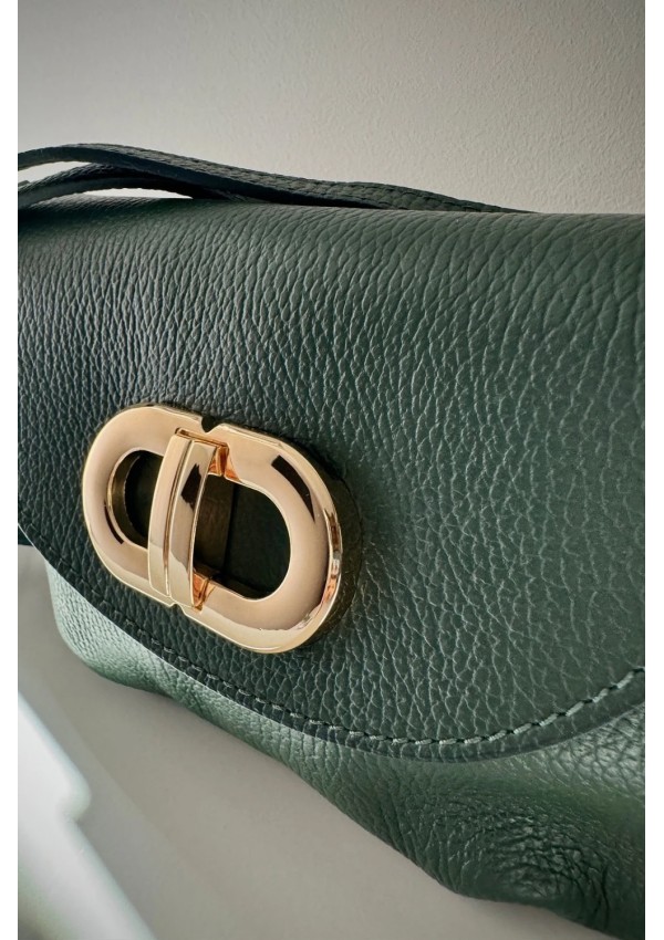 Bolso piel verde