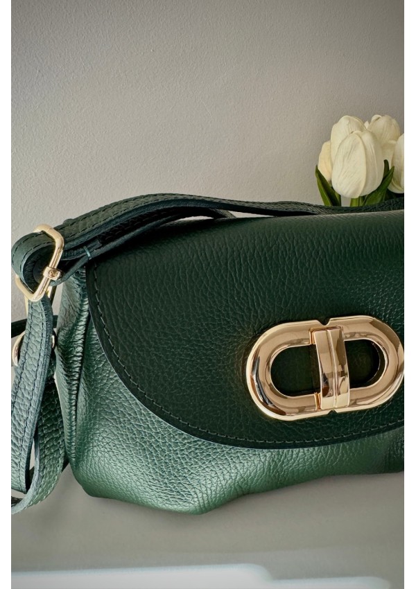 Bolso piel verde