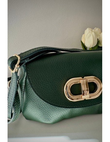 Bolso piel verde
