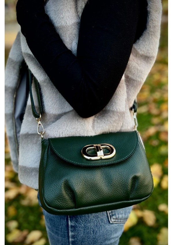 Bolso piel verde
