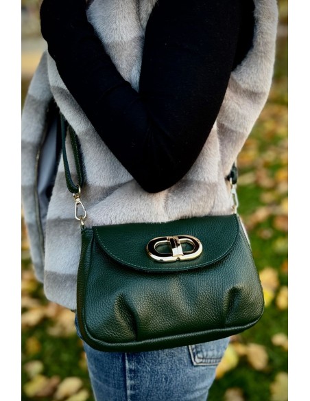 Bolso piel verde
