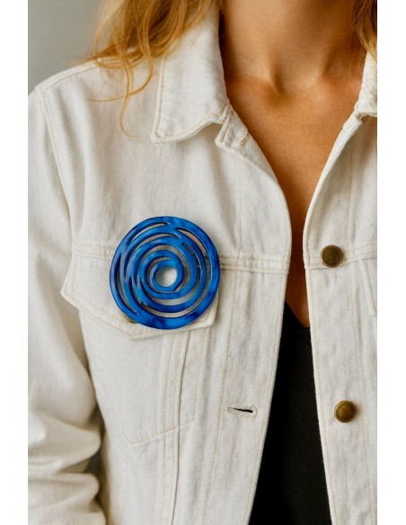 Broche Rosa Azul