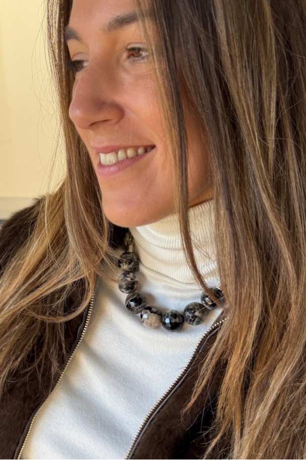 Collar Colección PITÓN negro