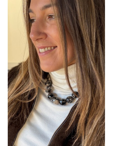 Collar Colección PITÓN negro