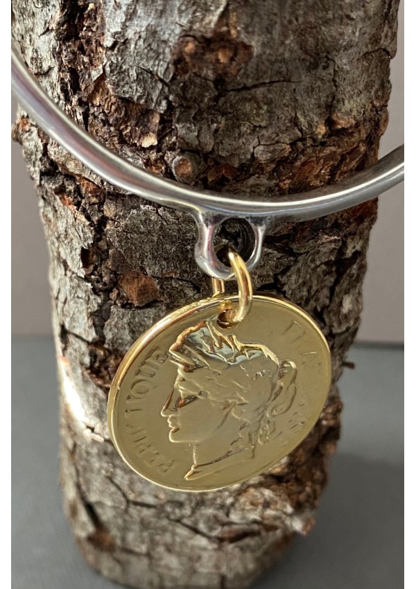 Brazalete bicolor moneda