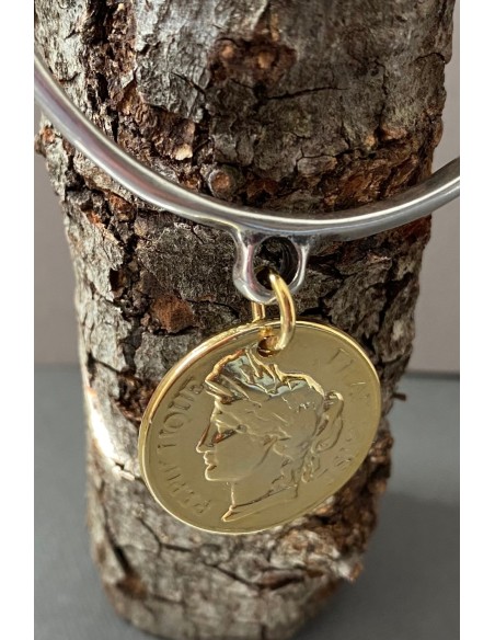 Brazalete bicolor moneda