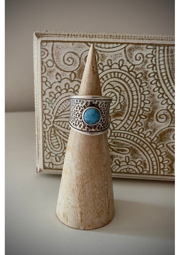 Anillo Turquesa Labrado