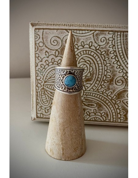 Anillo Turquesa Labrado