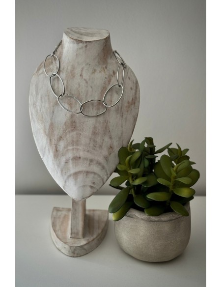 Gargantilla OVAL plata