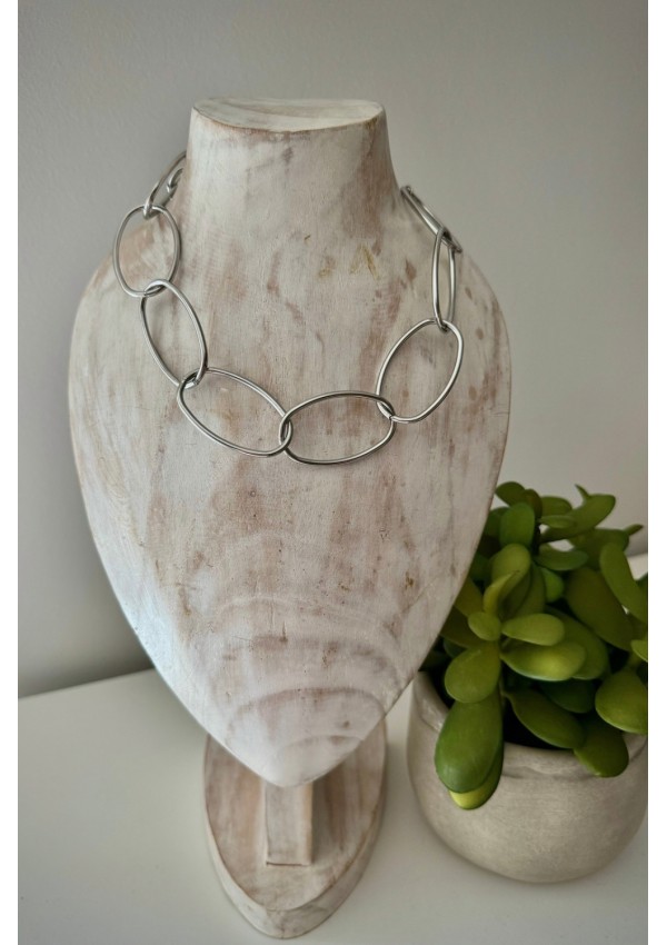 Gargantilla OVAL plata