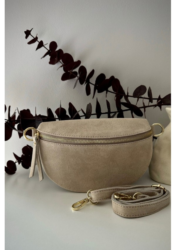 Bandolera ante beige