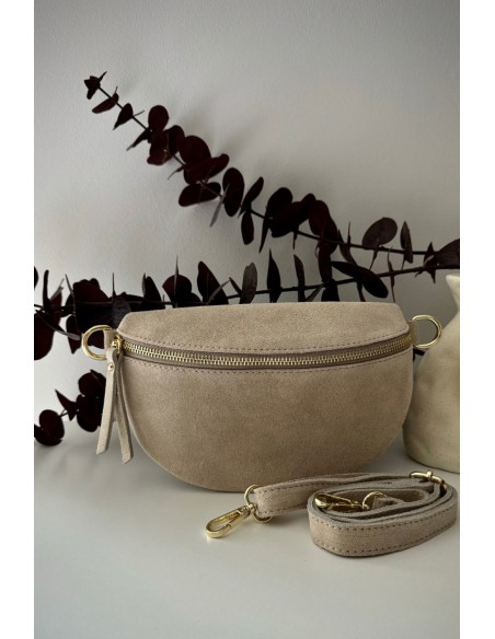 Bandolera ante beige