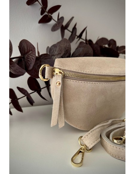 Bandolera ante beige