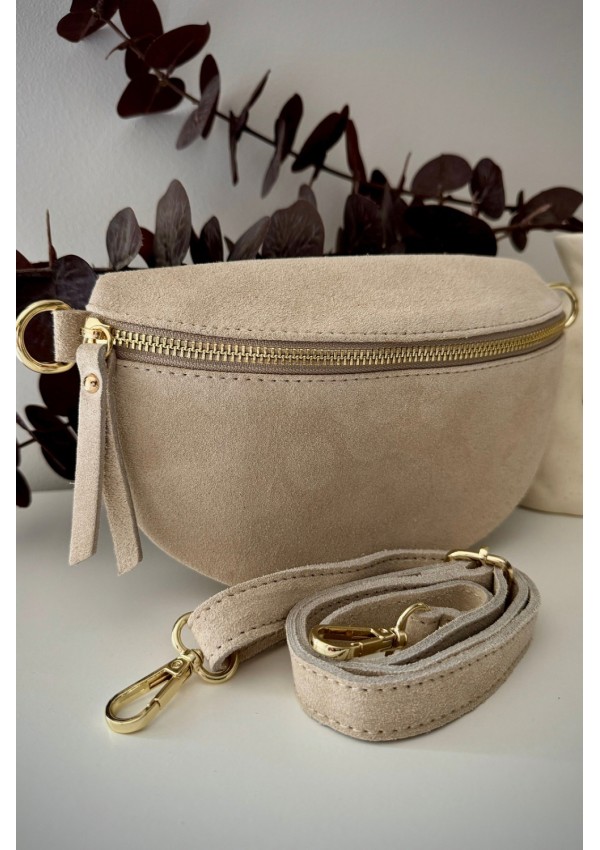 Bandolera ante beige