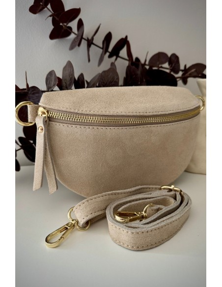 Bandolera ante beige