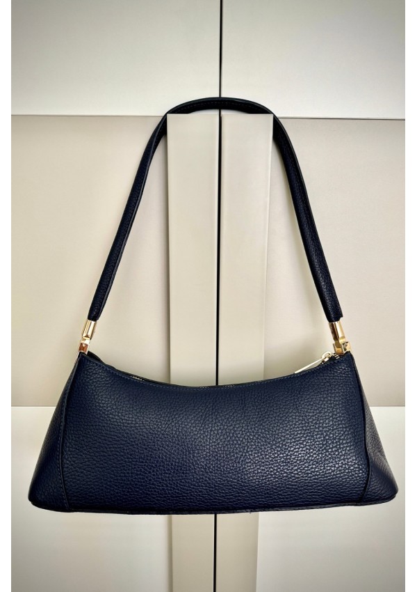 Bolso piel azul marino