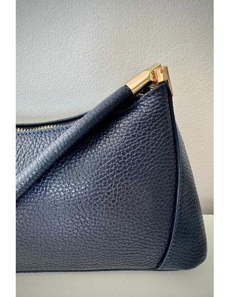 Bolso piel azul marino
