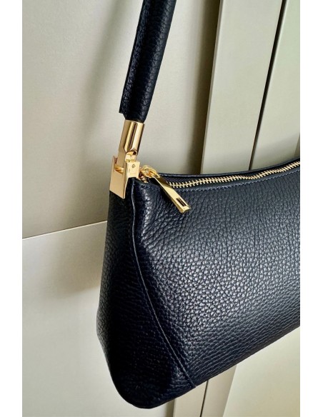 Bolso piel azul marino