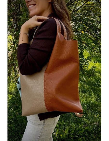 Bolso Tote Bicolor