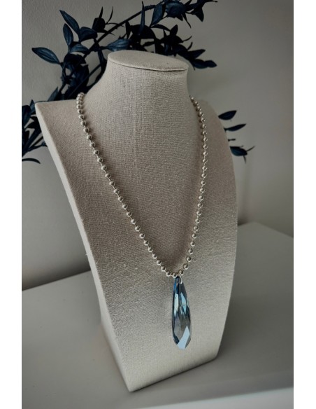 Collar Colección MILES lágrima azul