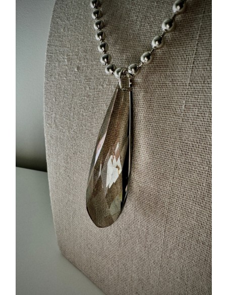 Collar Colección MILES lágrima humo