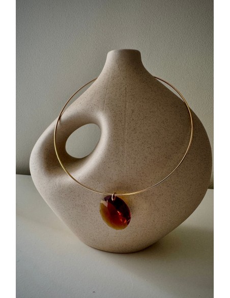 Gargantilla Colección LARA esfera ámbar