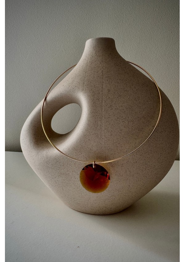 Gargantilla Colección LARA esfera ámbar